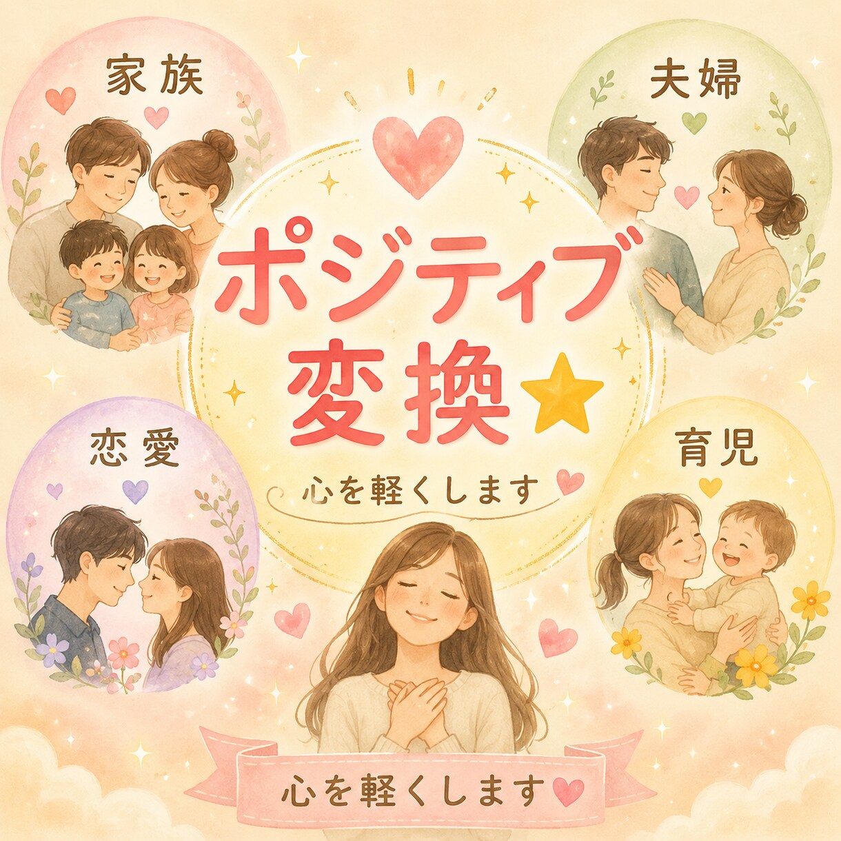 メッセージ3往復☺︎ポジティブ変換します 心が辛い時、気軽に頼って下さい♪ イメージ1