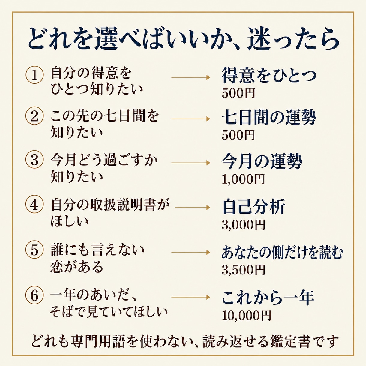 誰にも言えない恋｜鑑定します 専門用語なし｜お相手の生年月日は伺いません イメージ6
