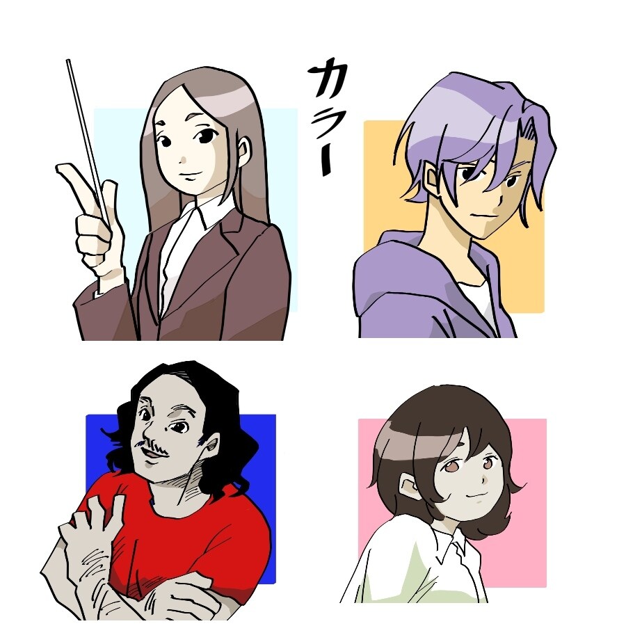 ポップな可愛いあなたの雰囲気アイコン描きます 写真を元にあなたをデフォルメ、イラスト化致します イメージ3