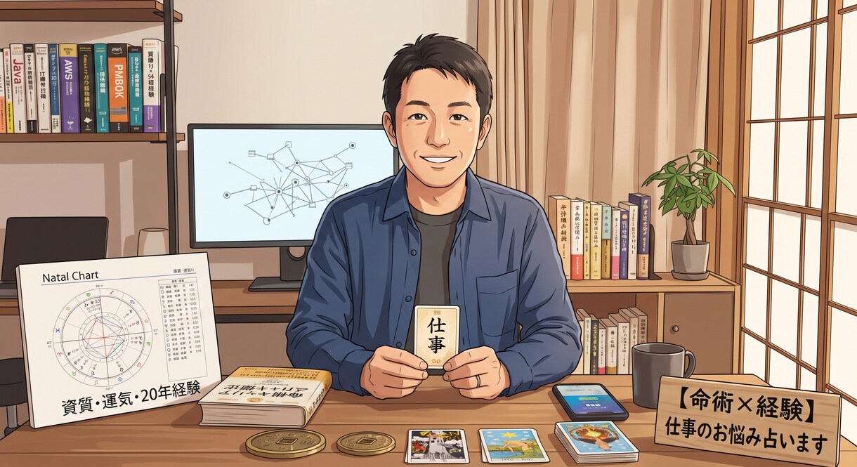 命術ｘ経験で仕事のお悩み占います 占い（命術）と自分の20年の経験から仕事のお悩みに答えます！ イメージ1