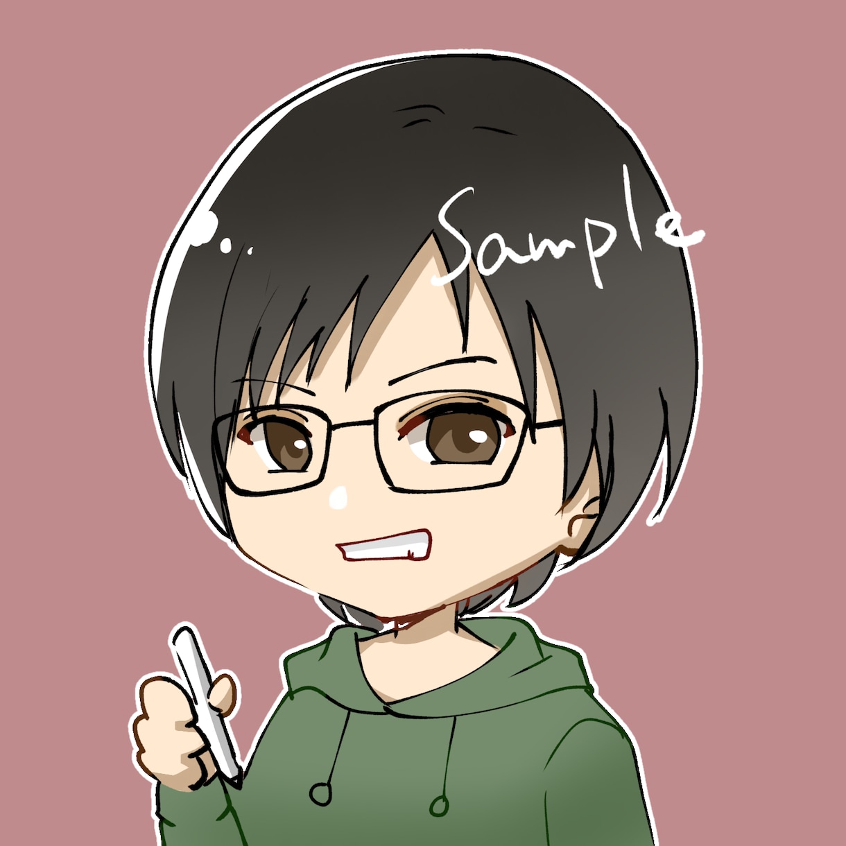 可愛い！お手軽デフォルメイラスト作成します シンプル！アイコン、ビジネス、ブログや素材に。似顔絵も イメージ2
