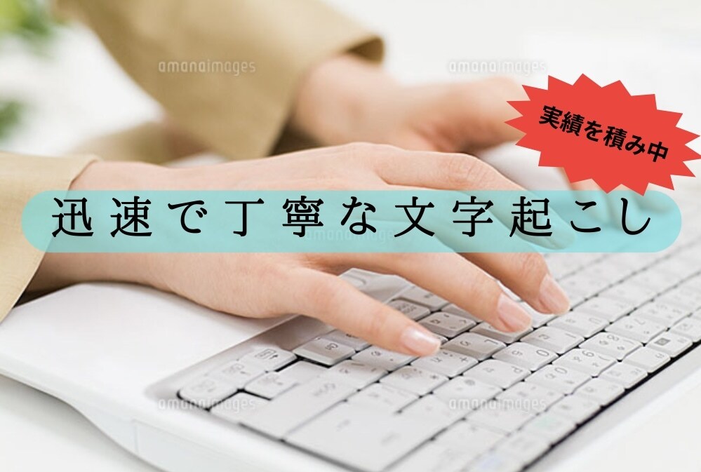 迅速で正確なデータ入力をいたします 正確でスピーディーなデータ入力｜実績を積み中 イメージ1
