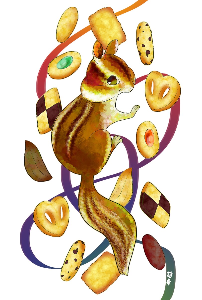 動物＆食べ物のイラスト描きます 食べちゃいたいくらい可愛いがモットー！ イメージ1
