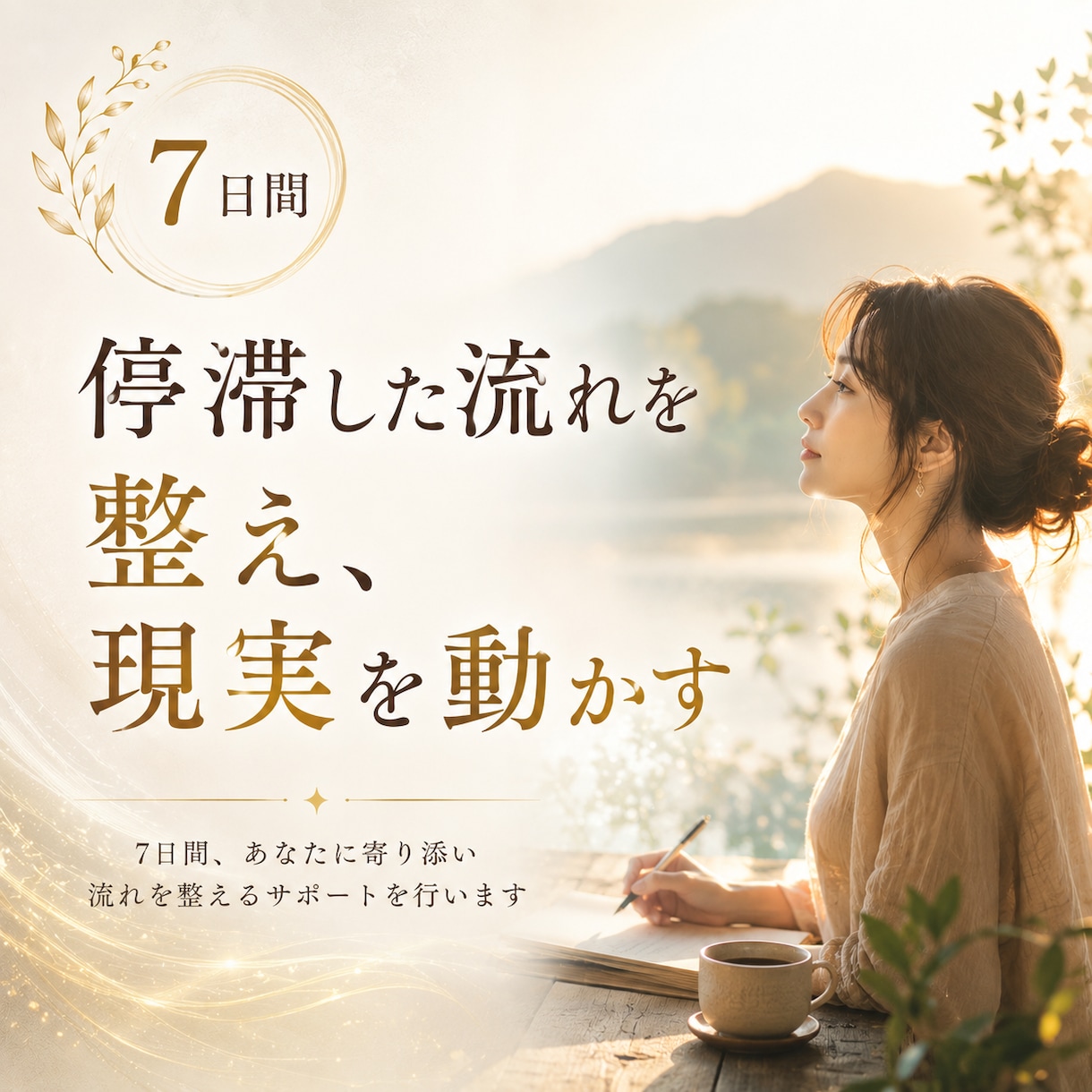 停滞した運気と思考を整え、現実を動かします 今の停滞の原因を読み解き、【7日間】寄り添いながら伴走します イメージ1