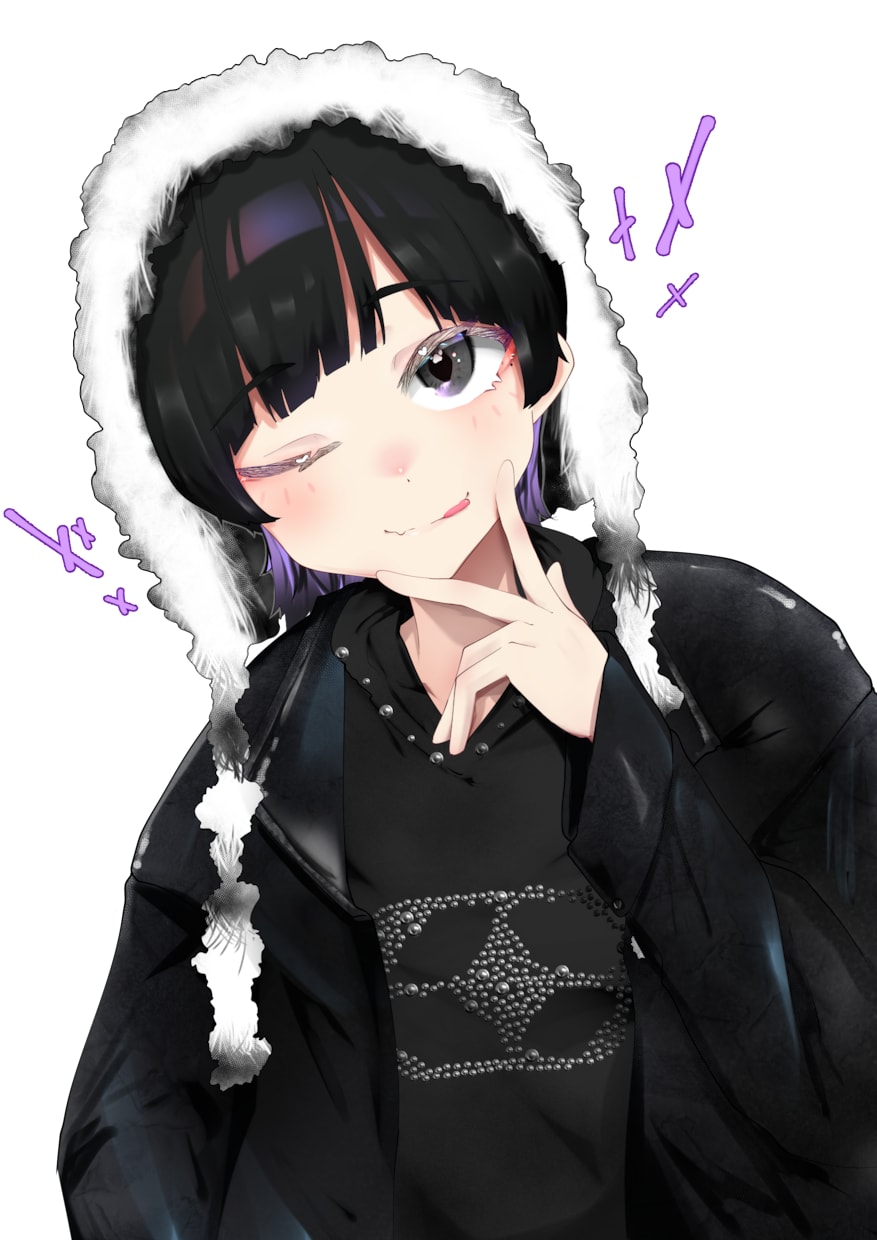 かわいいお顔のイラストアイコンを提供します 彩度高めのキラキラ顔面を描きます。 イメージ1