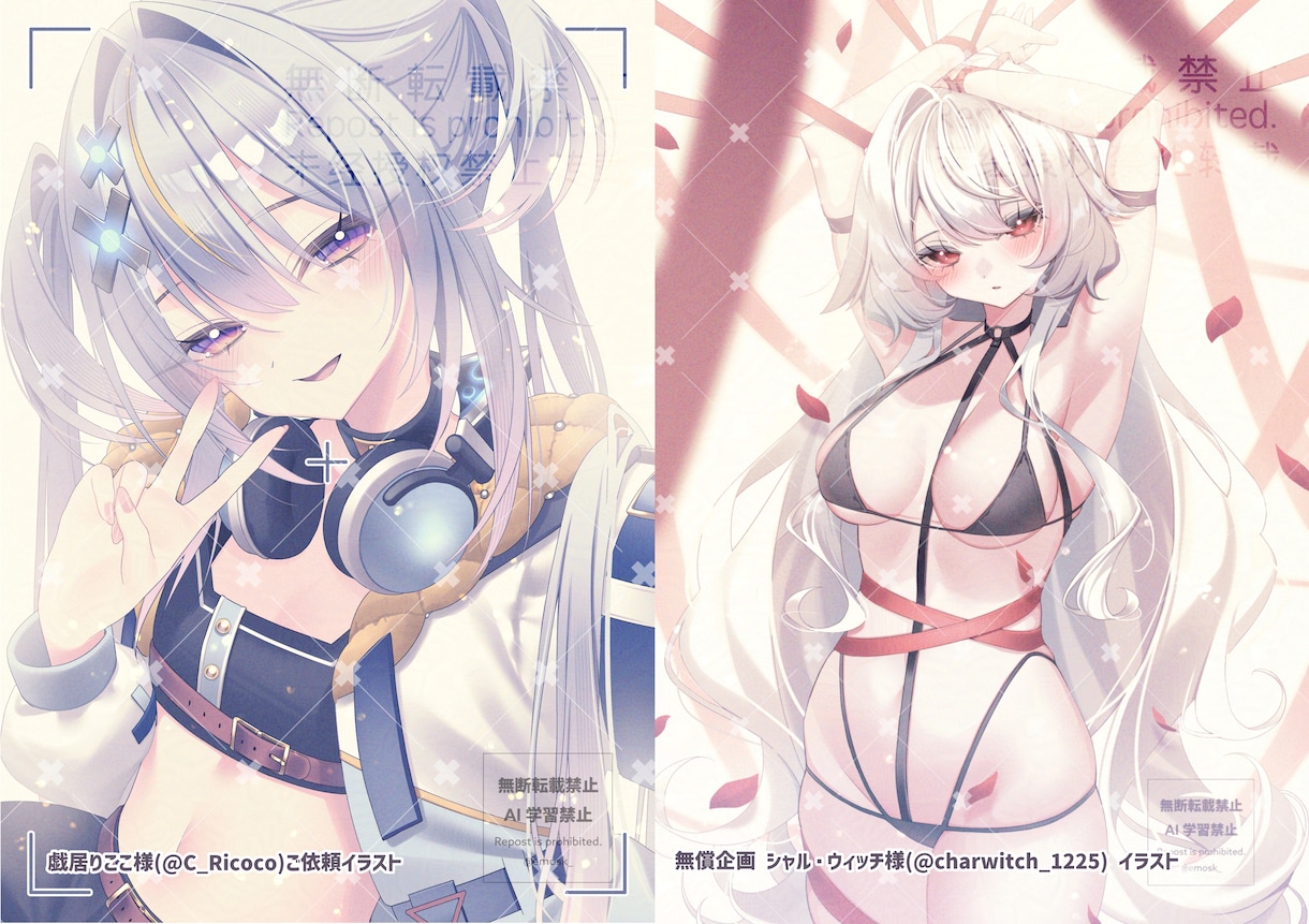 かわいく儚い女の子のイラストお描きします 空気感を大切にしたイラスト制作を行います。 イメージ4