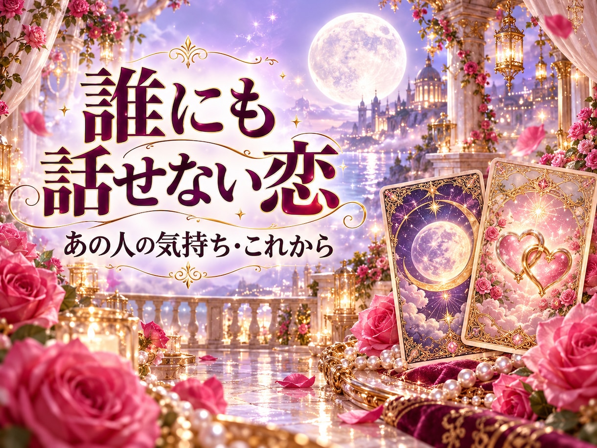 不倫・秘密の恋、相手の気持ちと今後の展開を占います 誰にも話せない想い、チャネリングタロットで丁寧に読み解きます イメージ1