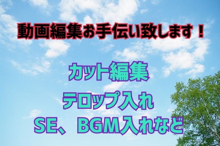 カット作業、テロップ入れ手伝います 現役の映像専門学生が動画編集をお手伝い致します。 イメージ1