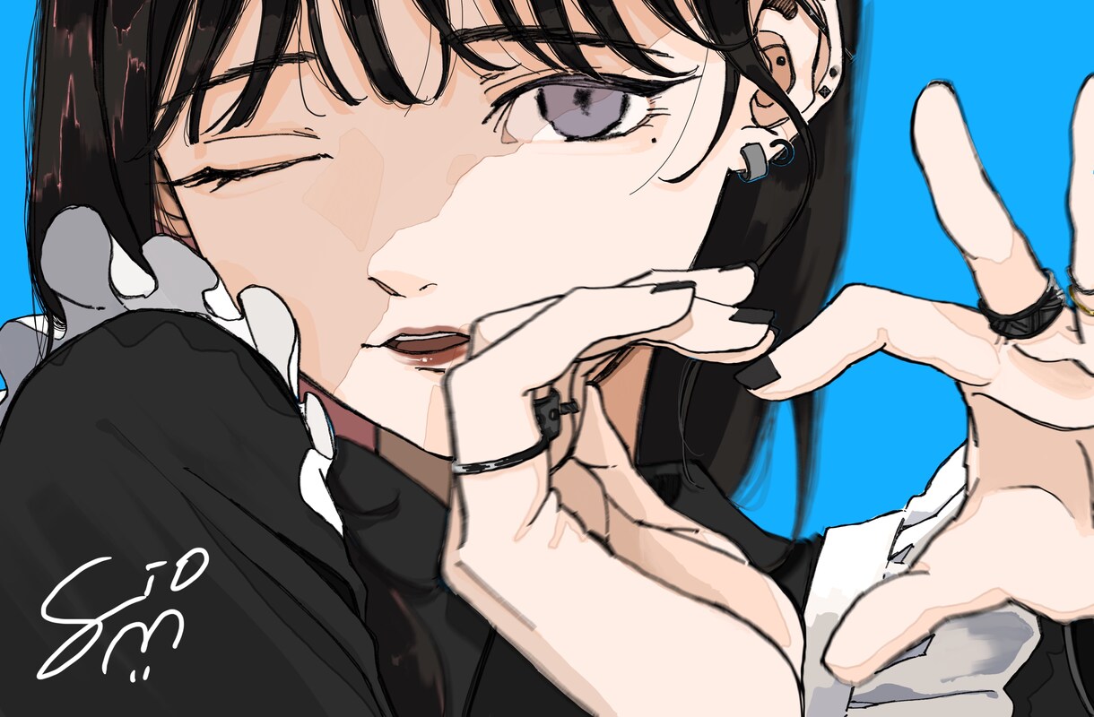 女の子のイラストをお探しの方にオススメしています MV用/アイコン用/配信背景用/などなど イメージ3