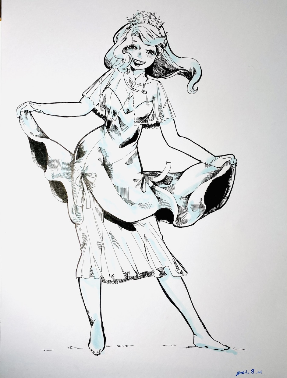 初心者大歓迎！女性のイラストを赤ペン、添削致します 女性らしい体が描けない等のお悩みを解決するお手伝い致します！ イメージ5