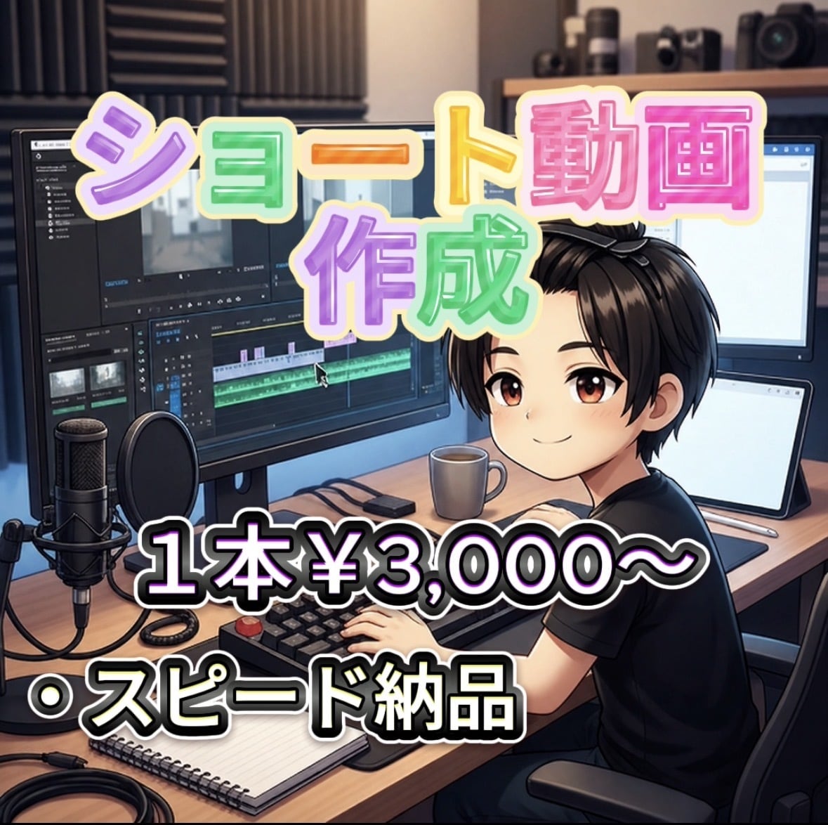 ショート動画【格安】で作成します 最短即日納品　お試し動画作成は【コチラ】から イメージ1