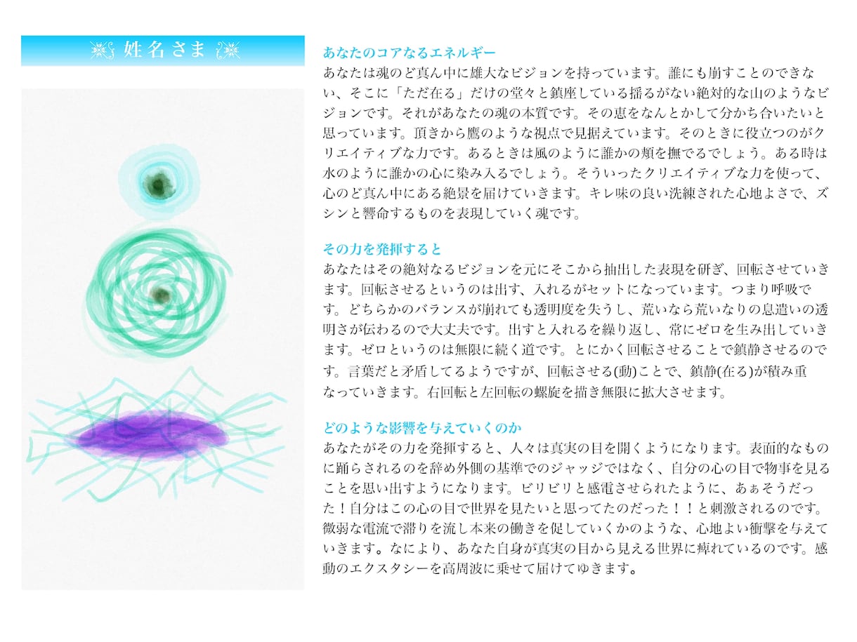 エネルギー体をデッサンします あなたの御神体 ✩︎⡱今必要なメッセージを伝えます イメージ2