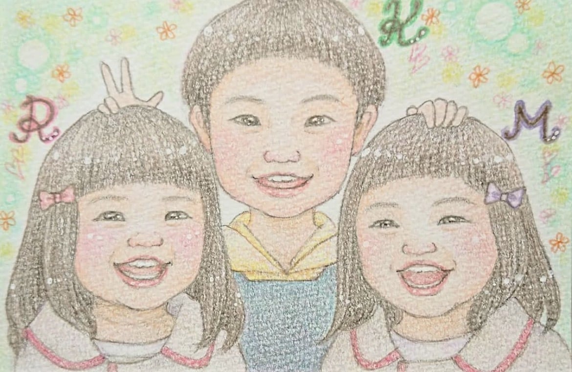 ほんわか優しい♡似顔絵描きます 家族やペットの似顔絵を、手書きで心温まる作品に仕上げます イメージ2