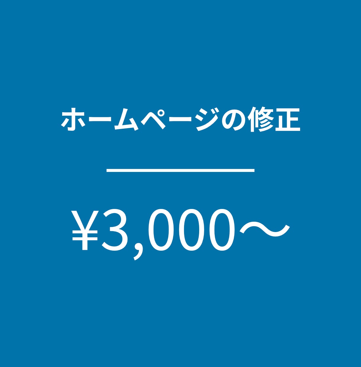 ホームページの修正・情報更新に対応致します 文章や画像の差し替えなどお気軽にご利用ください イメージ1