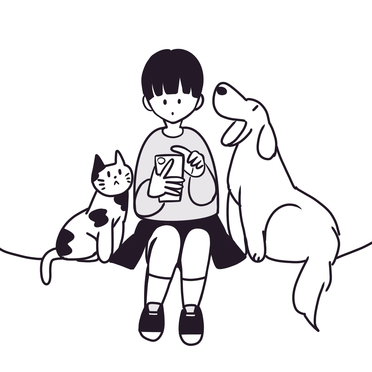 お洒落でシンプルなイラスト絵を描きます 今なら全身１人2500円のみ！ご依頼おまちしております！ イメージ8