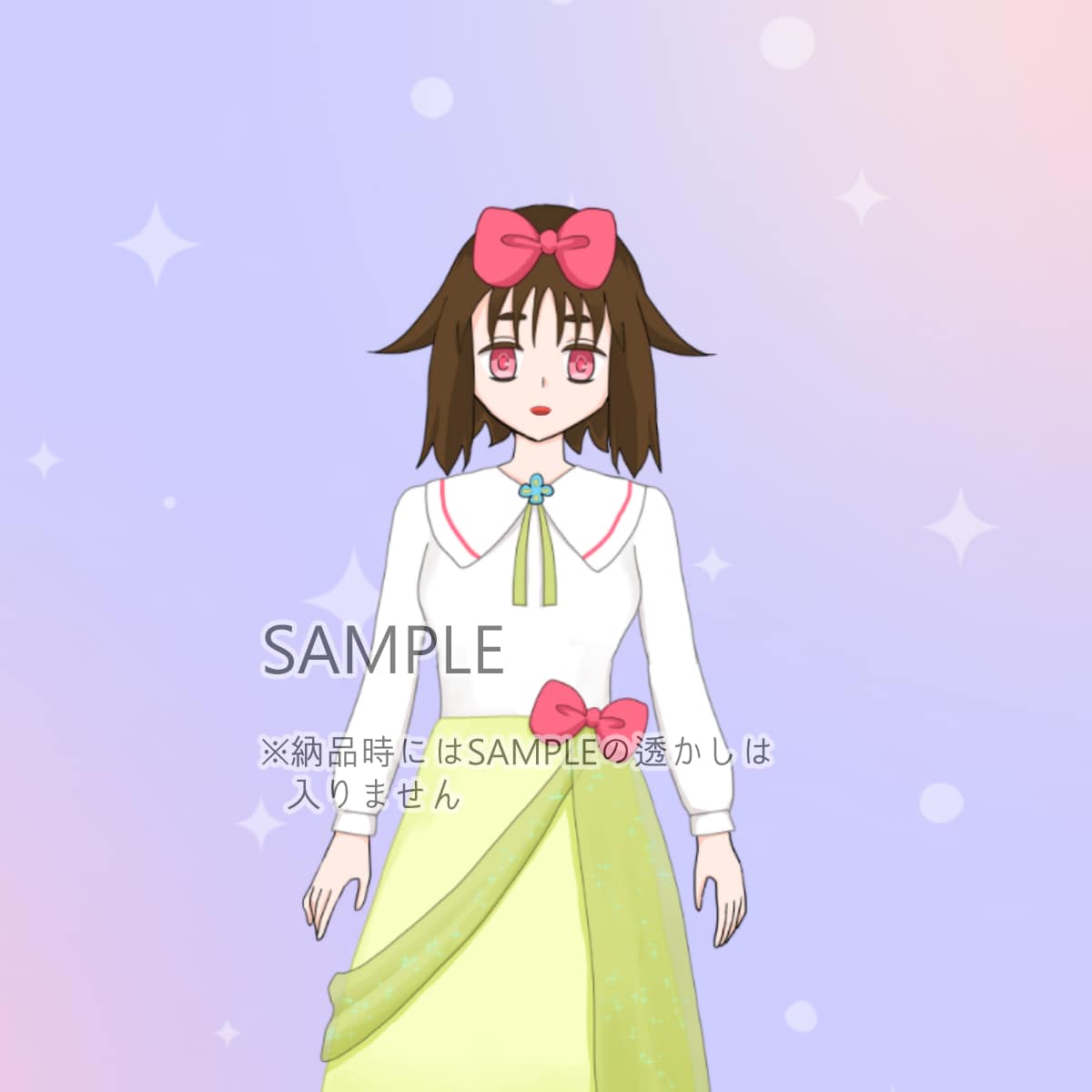 女の子のLive2Dモデル販売します 自分だけのモデルとして、ご自身でモデリングもいただけます。 イメージ5