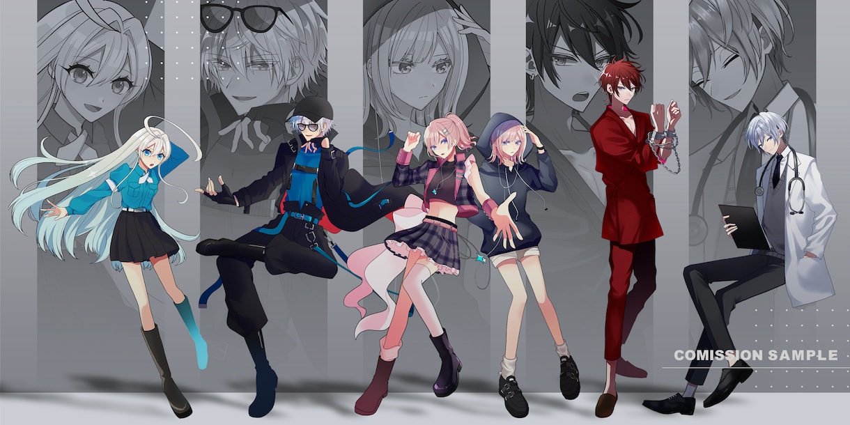 立ち絵制作します TRPG等にお使い頂けるキャラクター立ち絵を制作します イメージ4