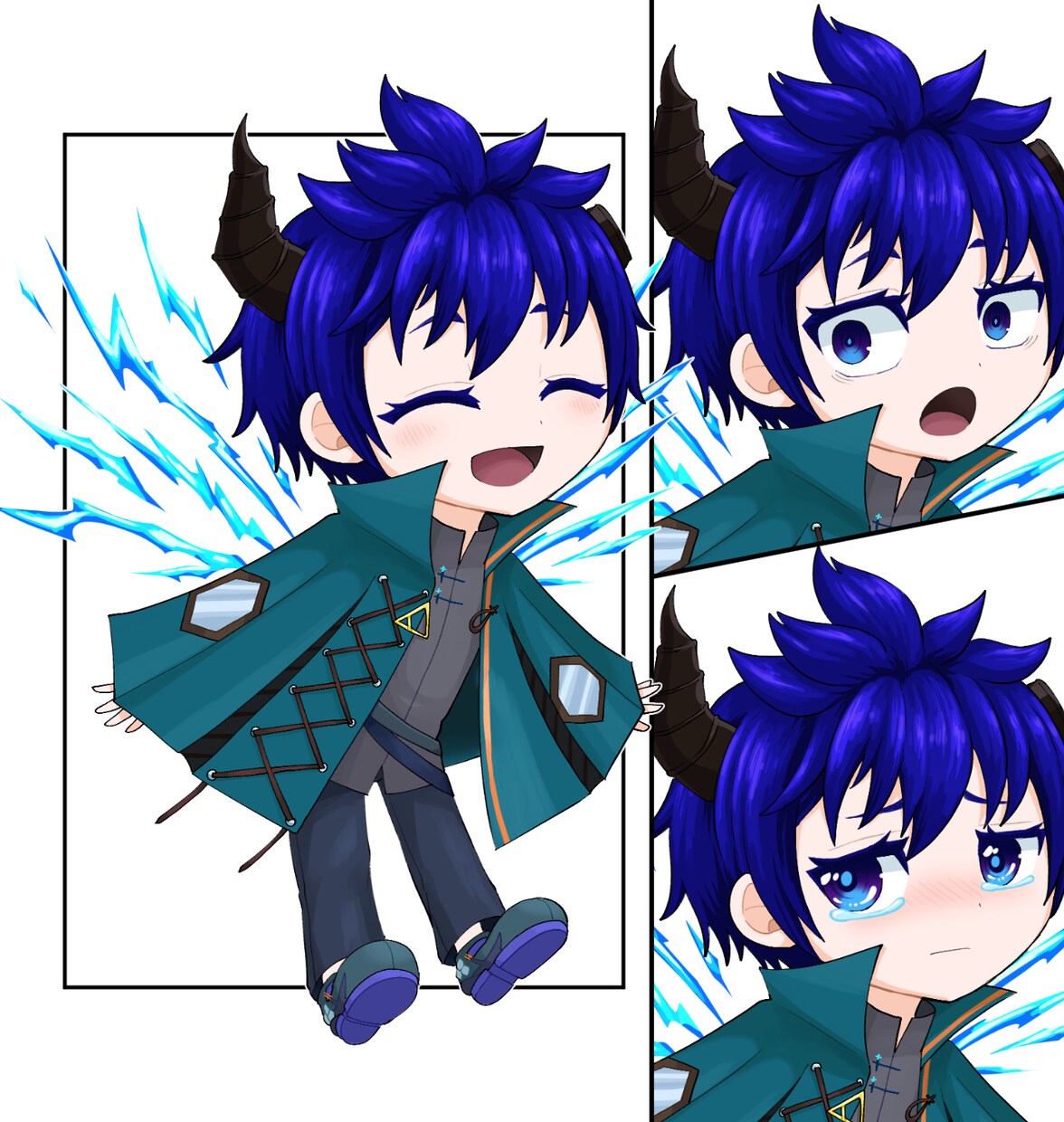 創作キャラやVtuberさんのちびキャラ描きます 表情豊かなデフォルメイラストをお求めの方へ♪ イメージ5
