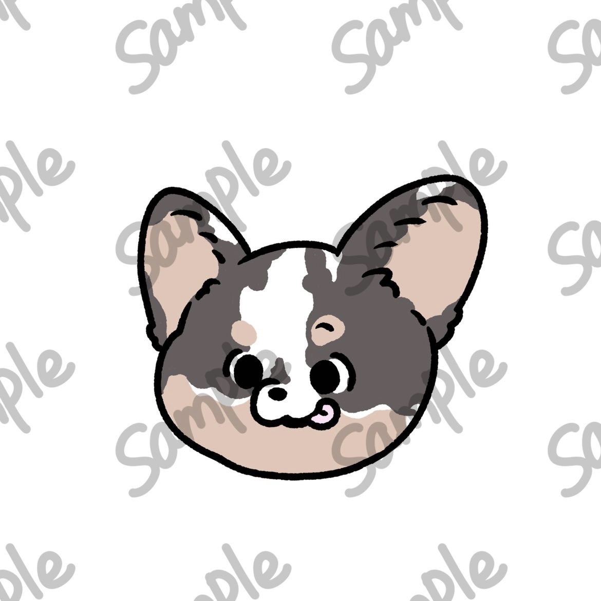 30×25 愛犬のオリジナルラグ作成いたします ※イラストはサンプルをご覧ください。 イメージ2