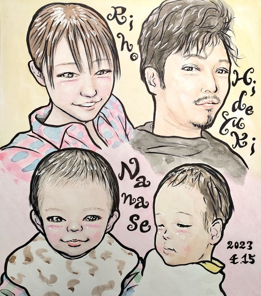 企業のイベントで集客に最適な似顔絵を人数分描きます 沢山のお客様へ温かい手描き絵のプレゼントはいかがでしょうか？ イメージ4