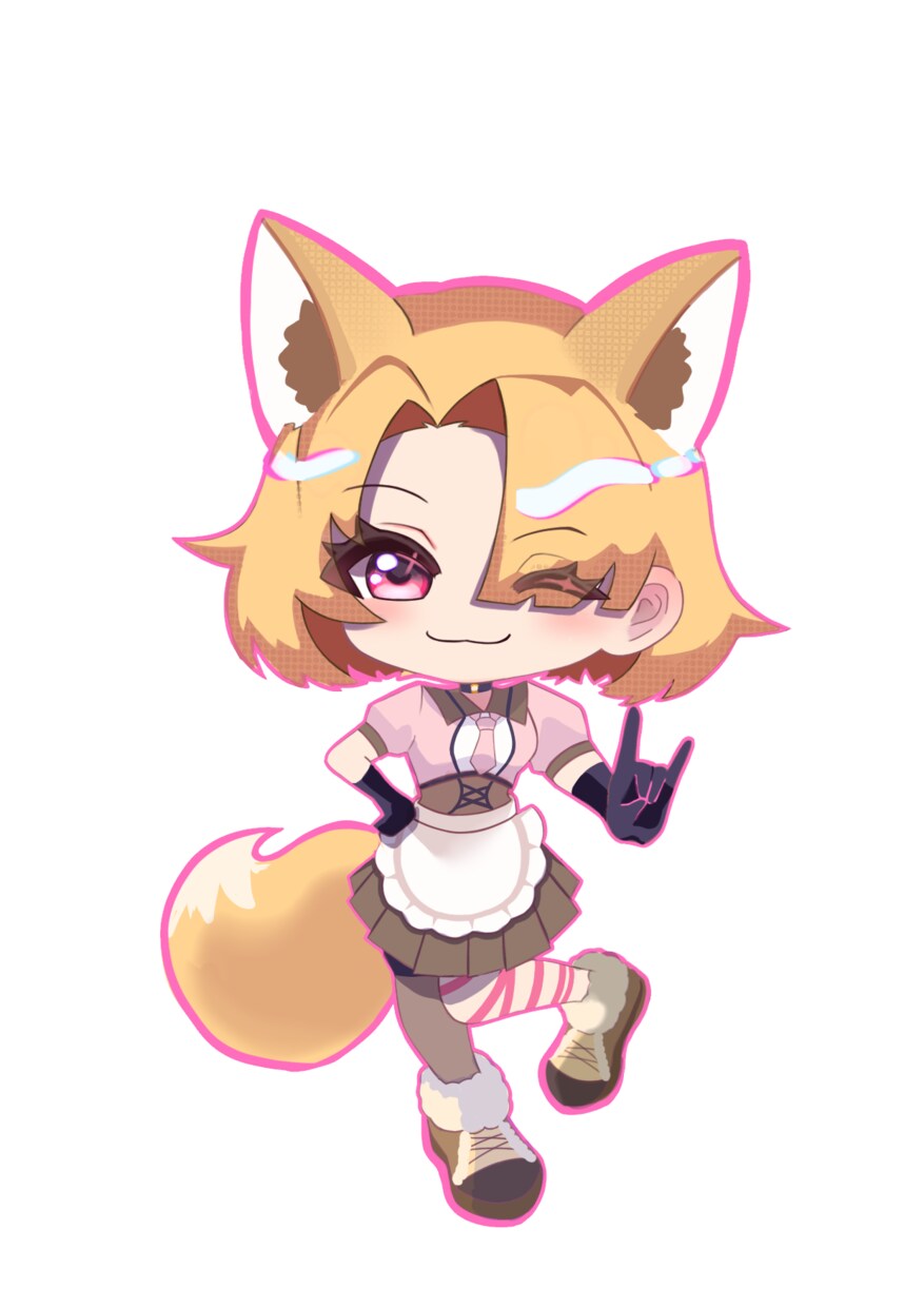 ポップで目を引くミニキャライラストを制作します SNS・配信・グッズに映える！あなただけのポップな一枚を。 イメージ2