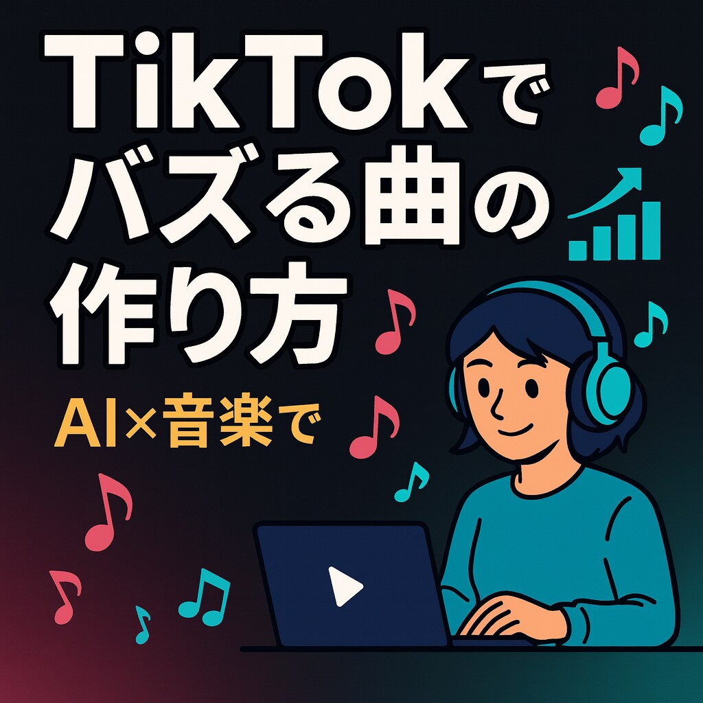 tictokでバズる曲の作り方教えます AI×音楽でバズる秘訣、教えます イメージ1