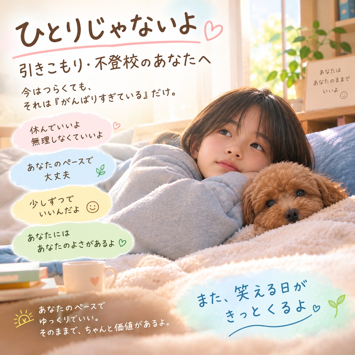 学校に行けないあなたへ｜遠隔レイキいたします あなたのペースを大切に、そっと寄り添う遠隔レイキ イメージ1