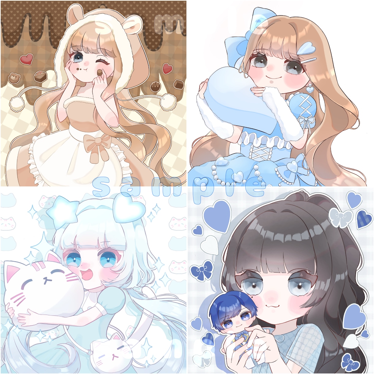 かわいいデフォルメ（SD）イラスト描きます 明るい色使いでさらに可愛さプラス！ラフ画修正無制限で安心 イメージ10