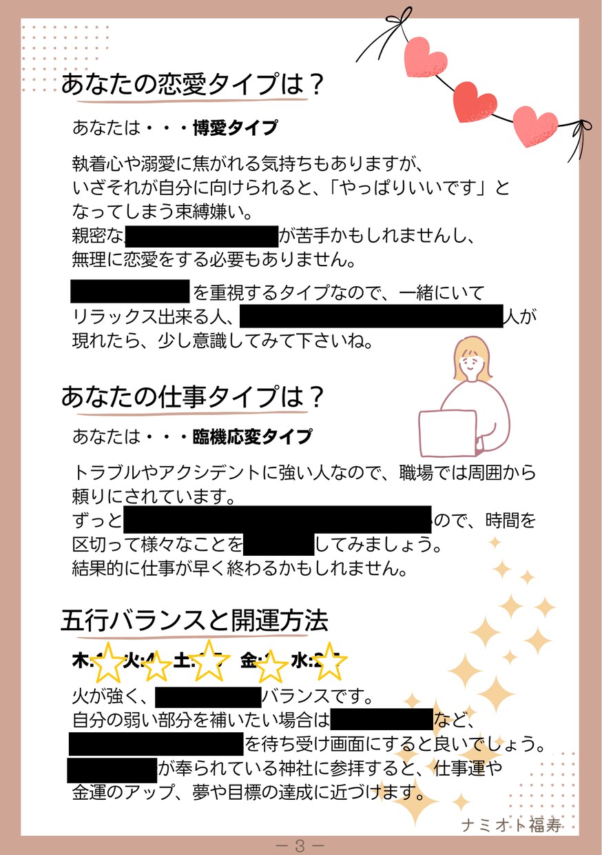 4月生まれの方限定で占います PDFでもお届け！癒やしと開運のハッピーバースデーセット！ イメージ3