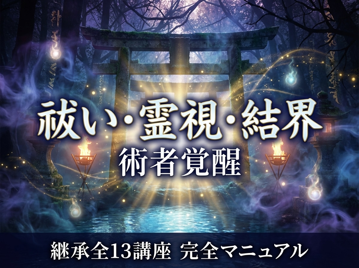 禰宜伝授の「祓い・霊視・結界」術者覚醒継承致します 水は静かに満ちていく。あなたの霊力もまた、そのように イメージ1