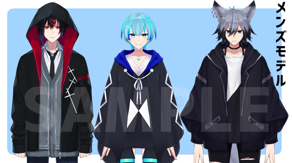 Live2D用パーツ分けイラスト作成いたします Vtuberとして活動したい方へ イメージ3