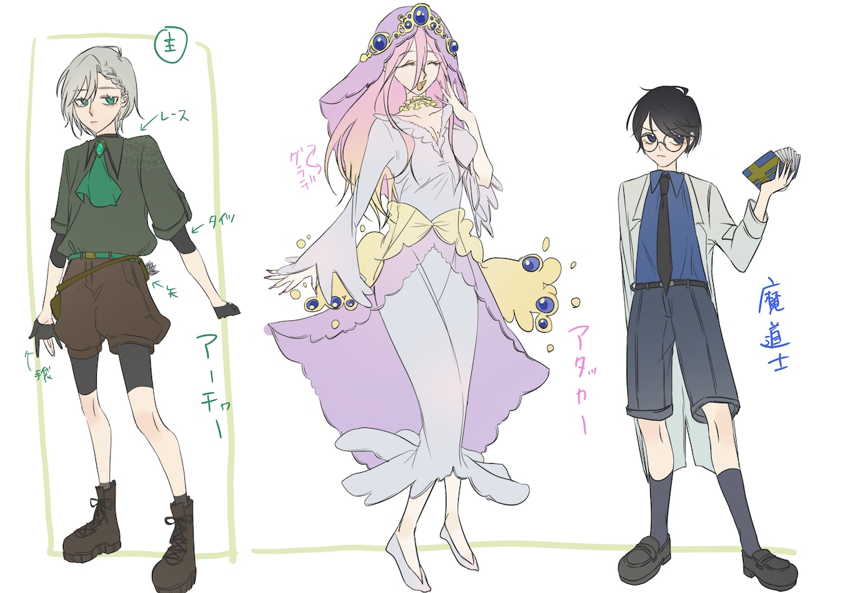 一緒にオリキャラ描き・作ります 一緒に我が子を作りましょう！！ イメージ4