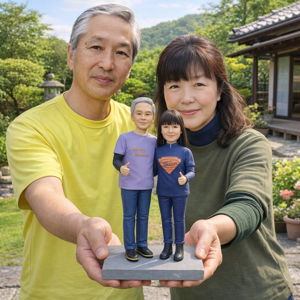 結婚祝い写真から作るフィギュア｜結婚式似顔人形ます オーダーメイド新郎新婦 結婚記念日ギフト 特別なプレゼント イメージ8