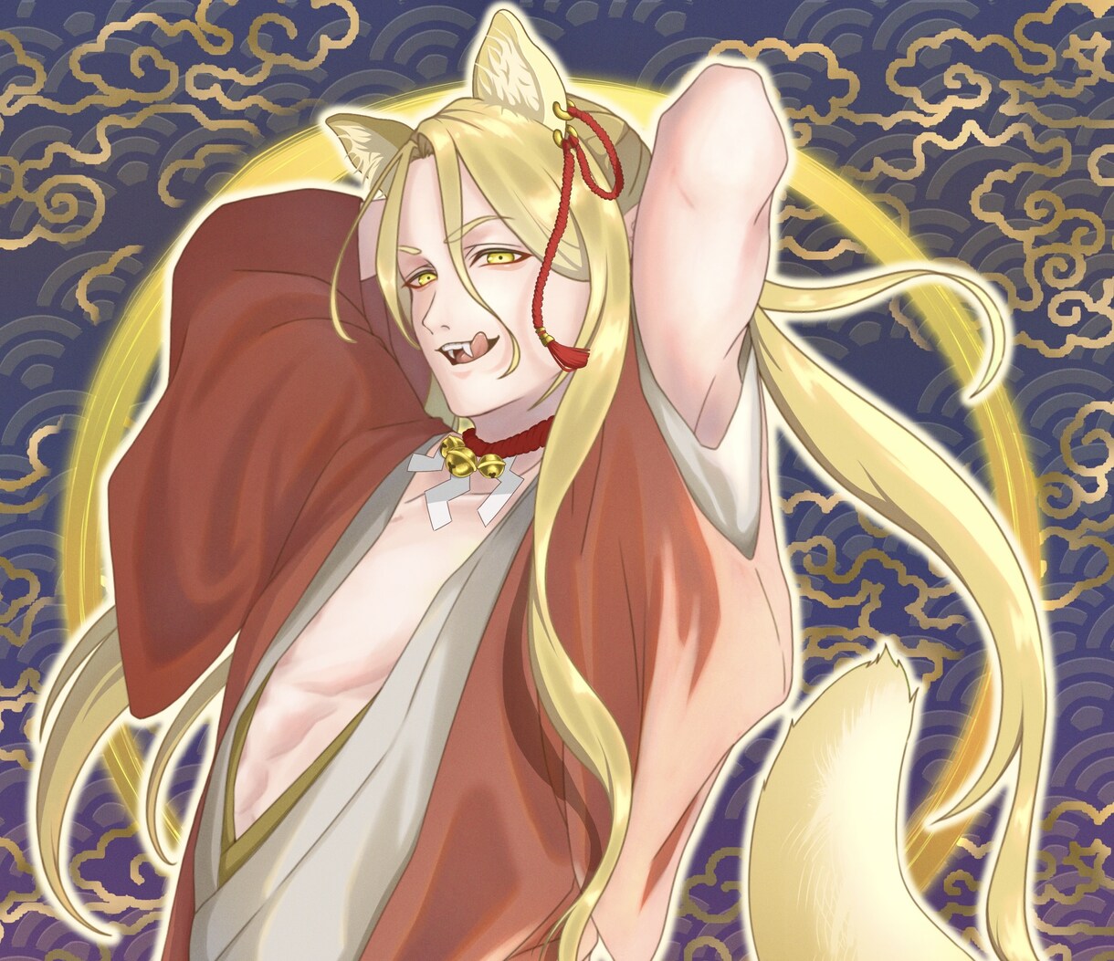 ミステリアス・高貴なキャラクターイラスト制作します キャラクターの魅力を大切に、丁寧に描きます イメージ1