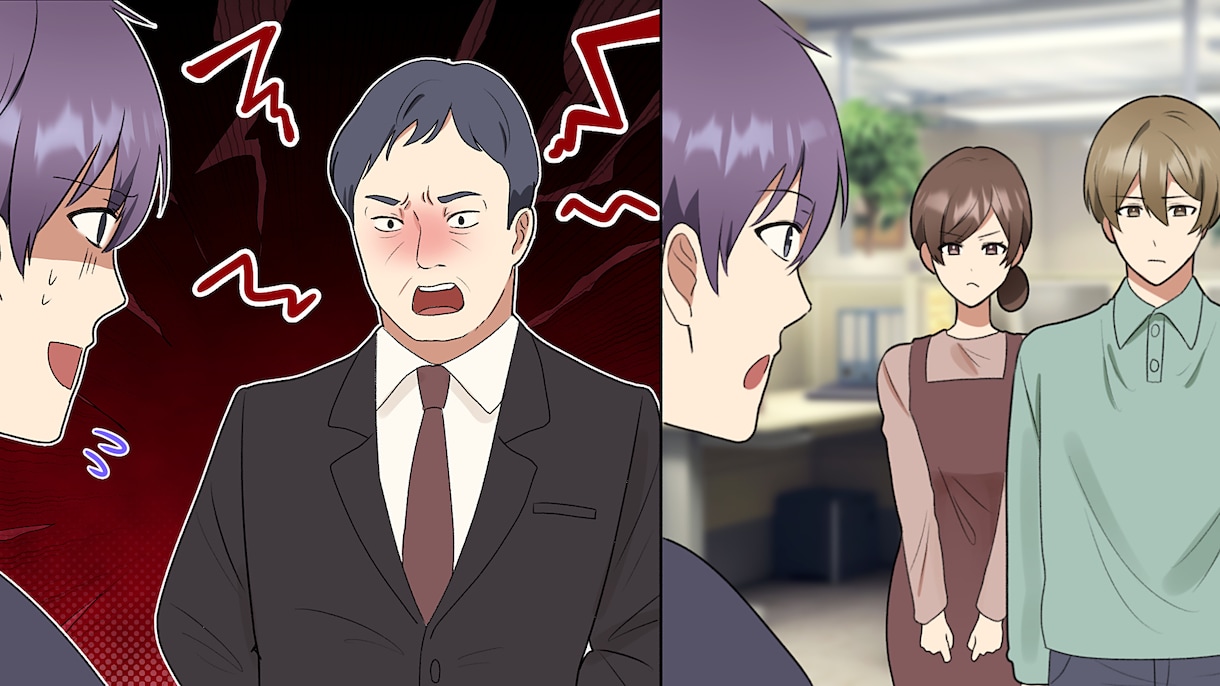 わかりやすさ重視！Youtube、LP漫画描きます 可愛いキャラからおじさんまで幅広いキャラクター描きます！ イメージ6