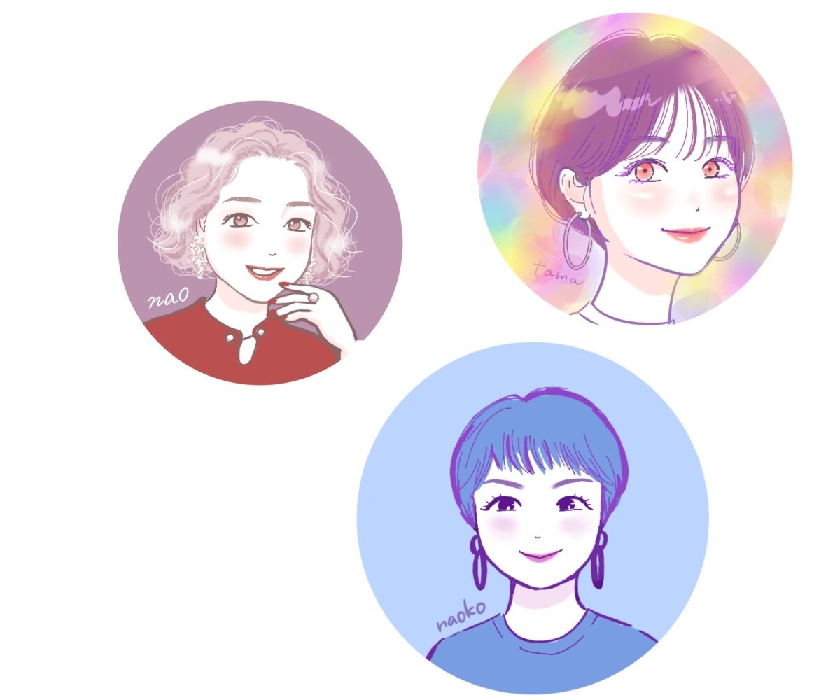 可愛い盛れるSNSアイコンお描きします あなたらしさを入れて必ず可愛いく仕上げます♡ イメージ4