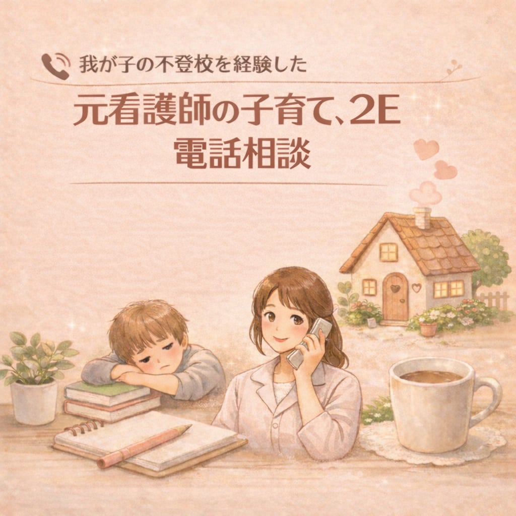 2E、子育て、不登校の悩みに元看護師が伴走します 子育て、2Eの子への対応、不登校、癇癪、に向き合う親御さんへ イメージ1
