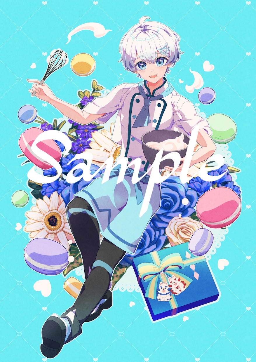 商用利用無料★かわいいアニメ系絵でイラスト承ります サムネイル・グッズ等の一枚絵やキービジュアルなどに イメージ10