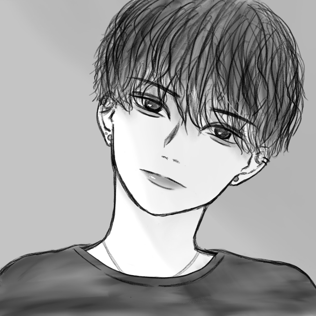 モノクロで線を太めに仕上げます お安い値段でアイコンが欲しい方こちらです！ イメージ1