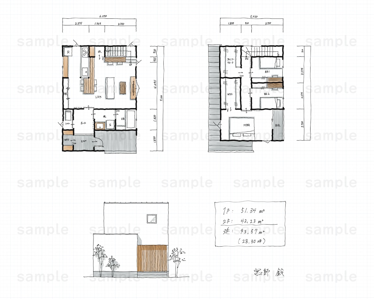 手描きだから早い！建売プラン作成します 間取りオタク歴17年の女性建築士がプランニングします！ イメージ9