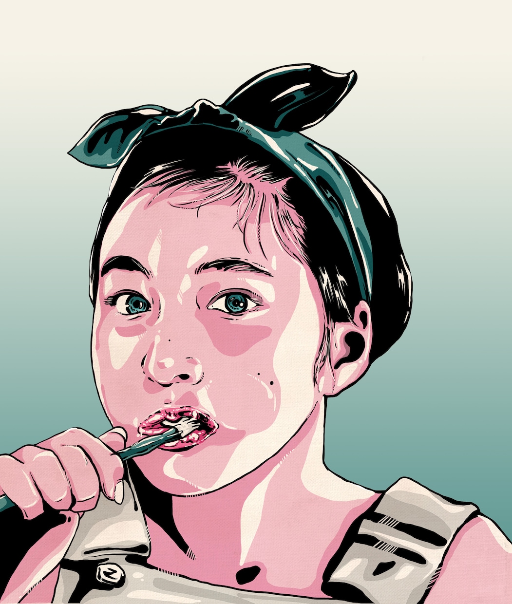 写真をベースにPOP、レトロな似顔絵を描きます シンプルな似顔絵からPOPスタイルまで作成いたします。 イメージ1