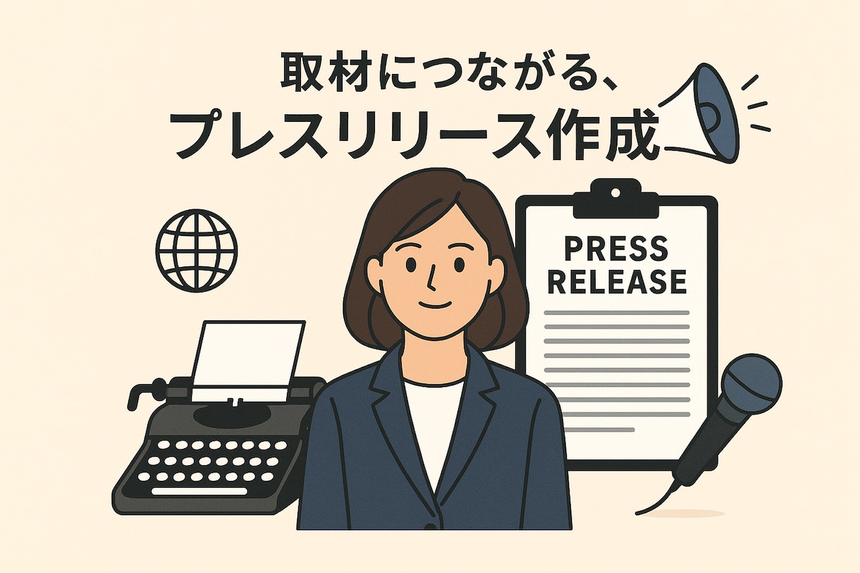 取材につながる、プレスリリース作成します 年100件超の取材実績！プライム上場企業の広報経験者が作成 イメージ1