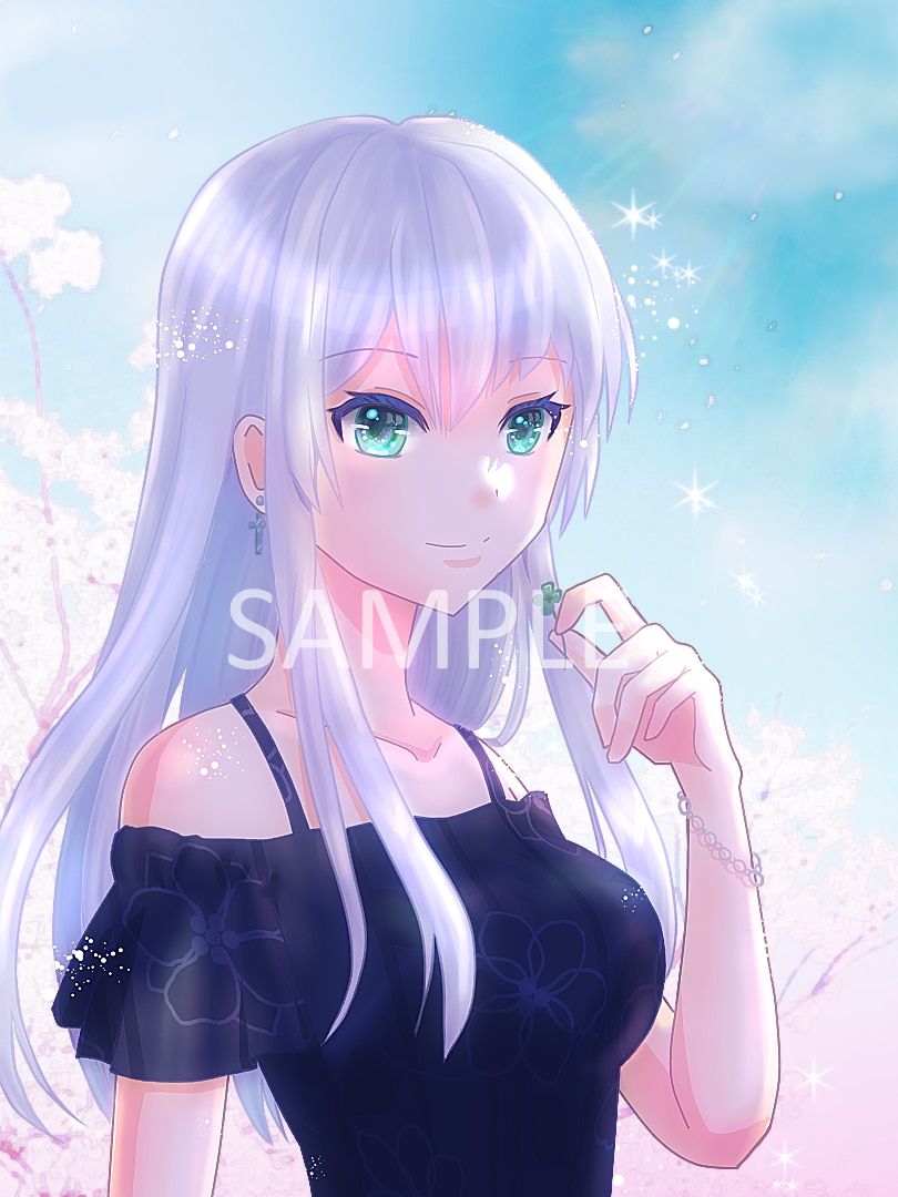 先着順！即日納品｜完成イラスト（美少女）販売します サンプルからお一人お選び頂けます！美少女イラスト販売所 イメージ5