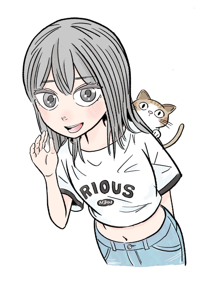 使いやすいポップで目を惹く人物イラストを描きます 多岐用途に使いやすい太めの線画風イラスト イメージ5