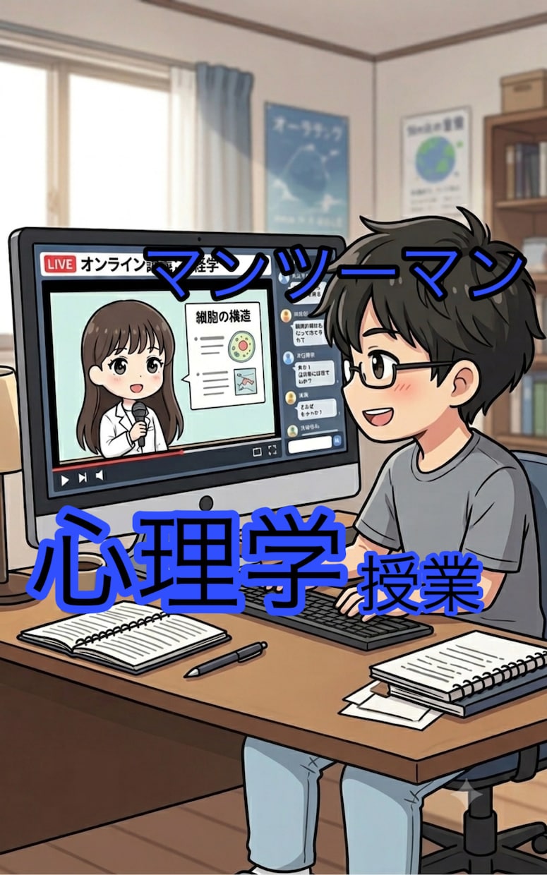 本格的な心理学を教えます 心理学で多角的な視点を持って人生を豊かにしませんか？ イメージ1