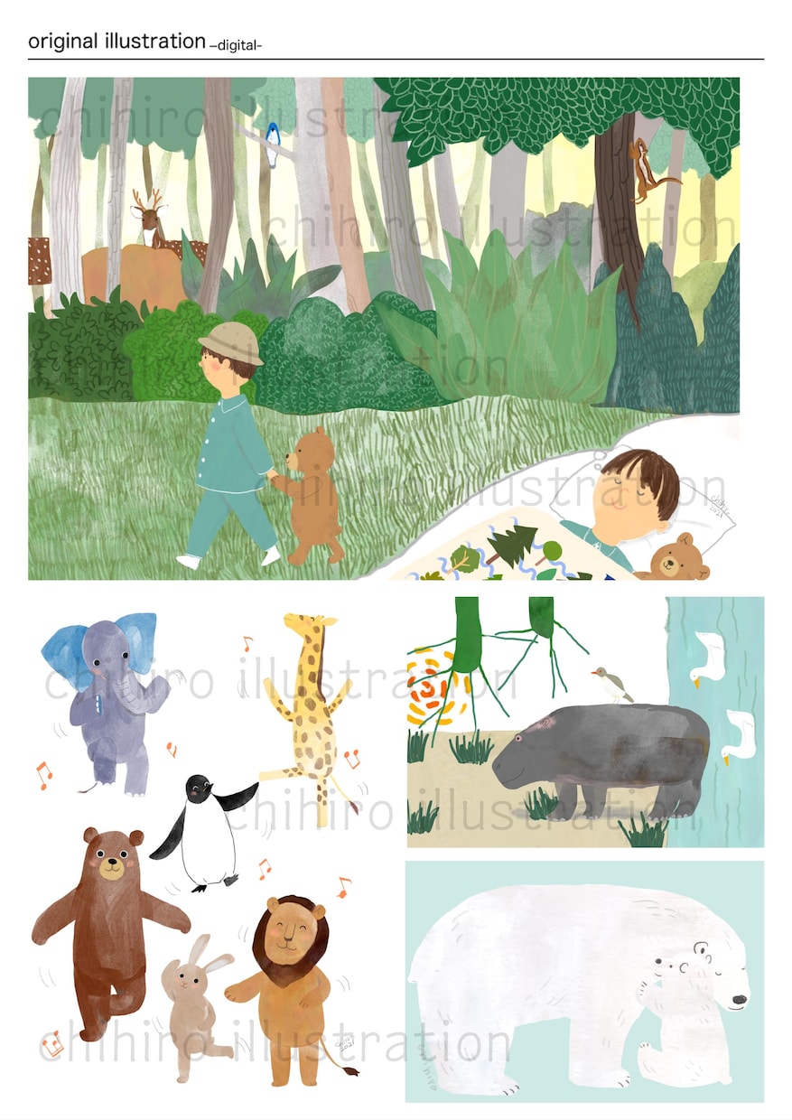 商用利用可能♪◆可愛い動物イラスト◆お描きします 可愛い動物イラスト制作します♪某出版社で賞受賞！ イメージ4