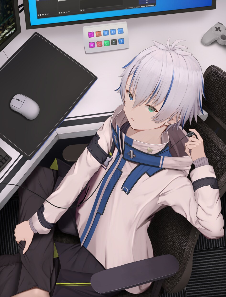 男性キャラの立ち絵、一枚絵イラスト制作します TRPG、ゲームキャラ◇Vtuberモデルの全行程制作も可能 イメージ9
