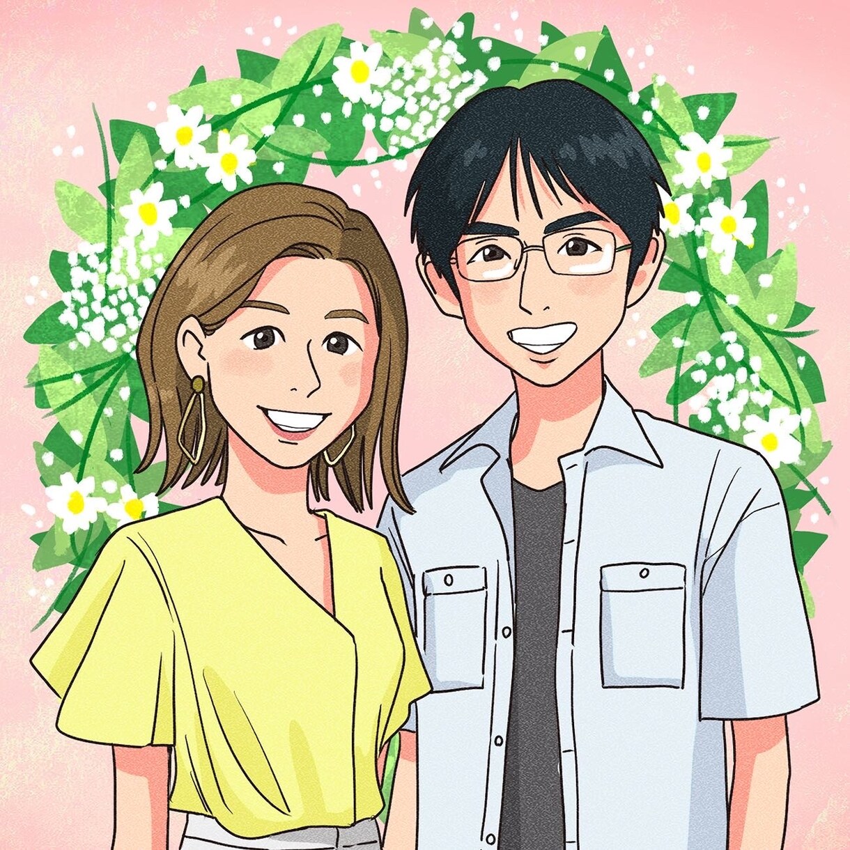 アニメのキャラ風◎魅力的な似顔絵を描きます SNSのアイコンやプレゼント・ウェルカムボードに◎ イメージ4