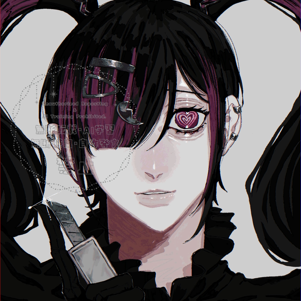 病み可愛い✦魅力的なアイコンイラスト制作します SNS、youtubeなど用途様々☆ イメージ1