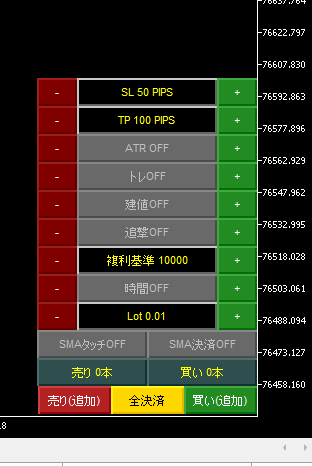 MT5専用トレード補助ツールを提供します 感情に惑わされないトレードルールを徹底する半自動決済ツール イメージ3